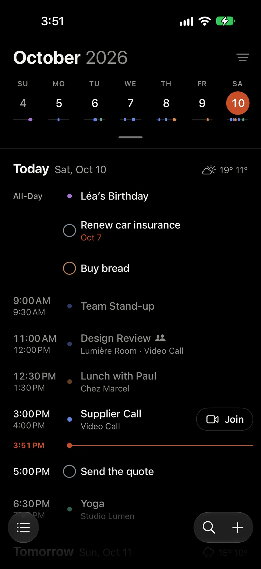 The agenda on Black.